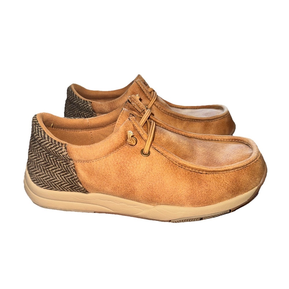 Roper Casual Shoes Mens Clearcut Low Tan 09-020-1663-3518 Slip-on Driving 8.5M